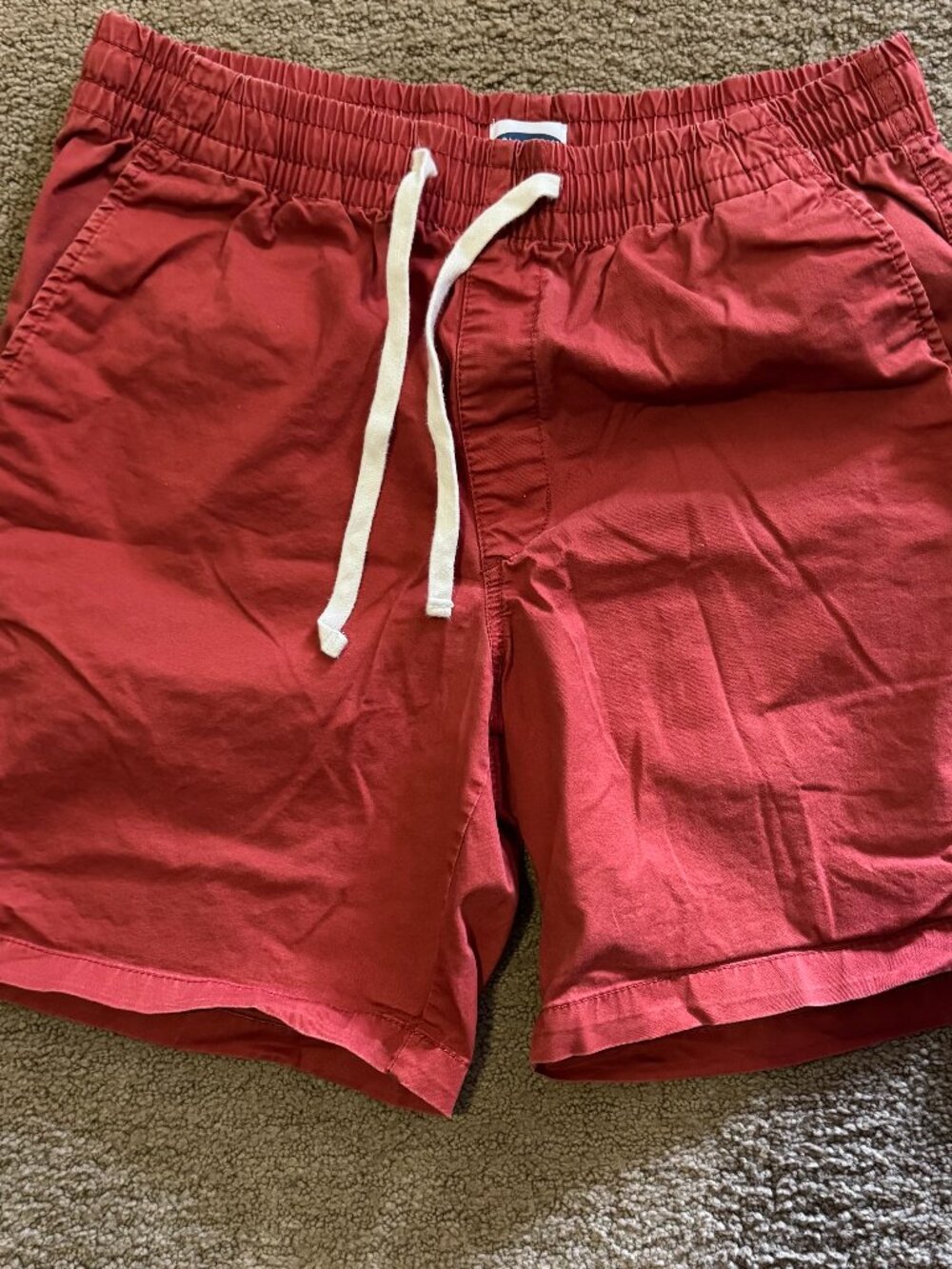Red Old Navy Flat Front Shorts 9" Size Medium